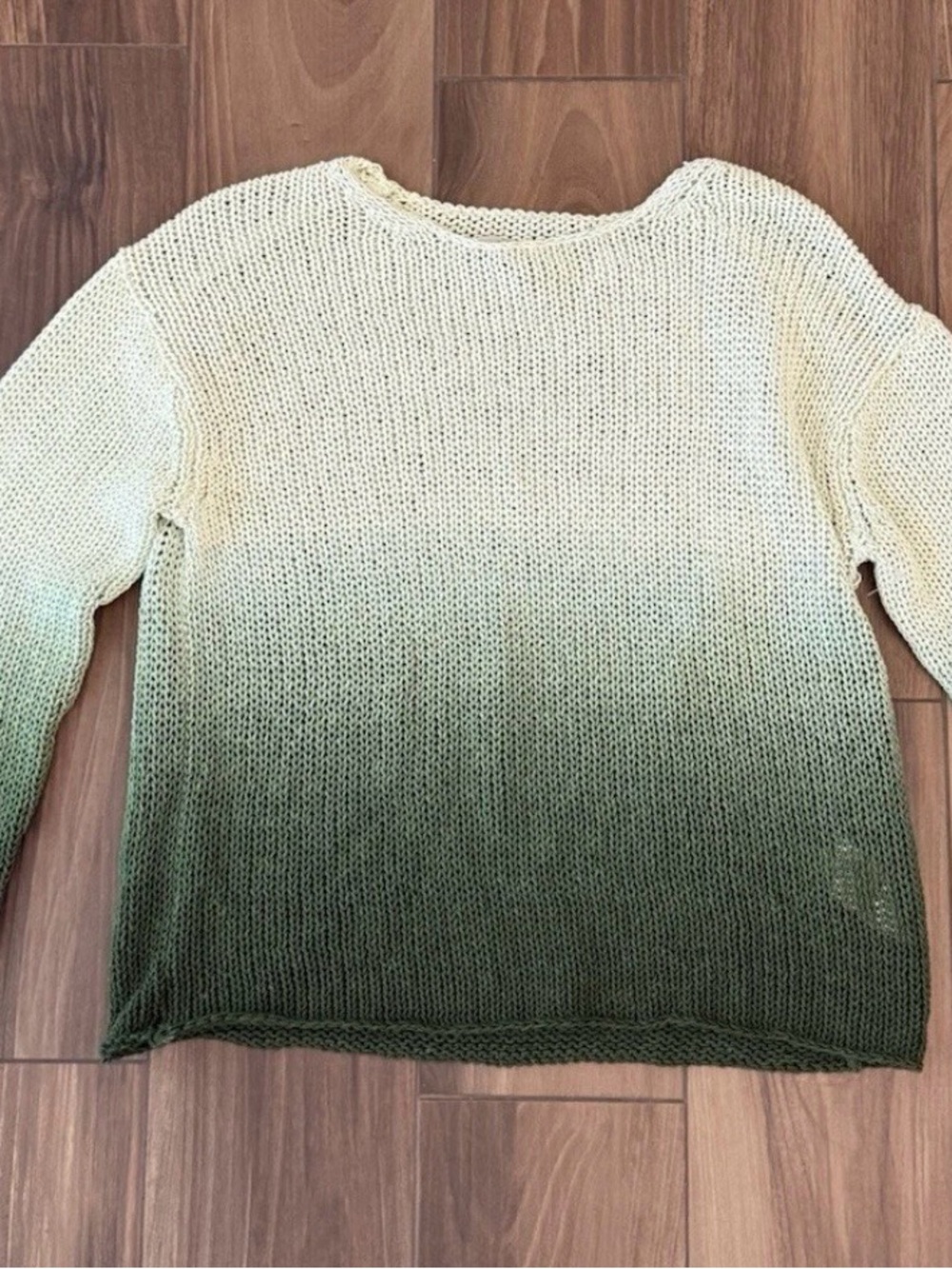 Vince Dip Dye Cotton Blend Sweater Size XS - Picture 3 of 6